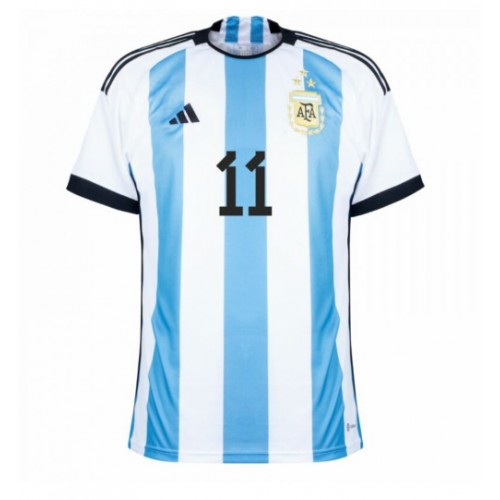 Lacne Muži Futbalové dres Argentína Angel Di Maria #11 MS 2022 Krátky Rukáv - Domáci